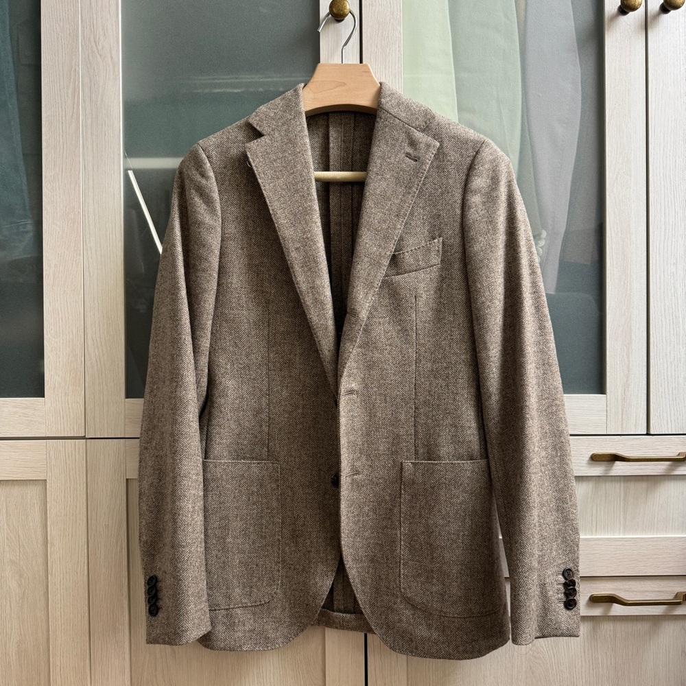 Proper Cloth Tan Blazer for Men